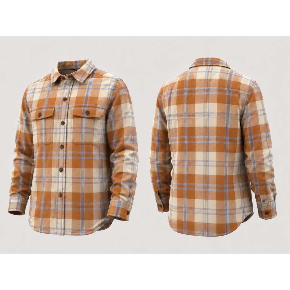 Patagonia Fjord WOMENs Small Flannel Long Sleeve Organic Cotton ORG PLAID